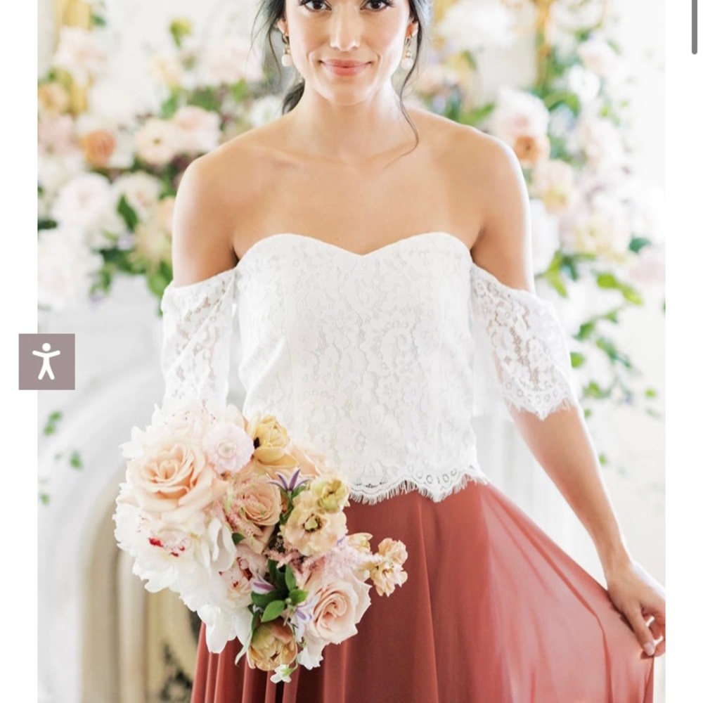 Revelry Isabella Lace Top NWT Bridesmaid